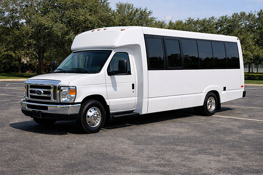 18-passenger minibus available for charter in Livermore, CA