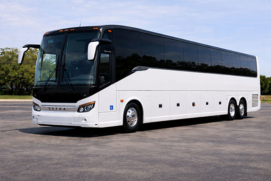 56-passenger charter bus available for charter in Livermore, CA