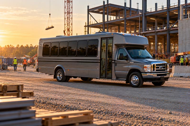 Construction Site Shuttle Bus Rentals in Livermore, CA